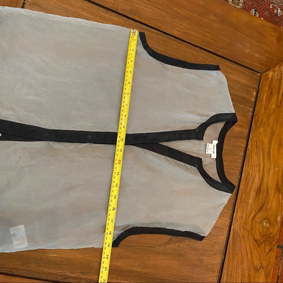 Helmut Lang sheer silk sleeveless blouse S - Picture 7 of 10